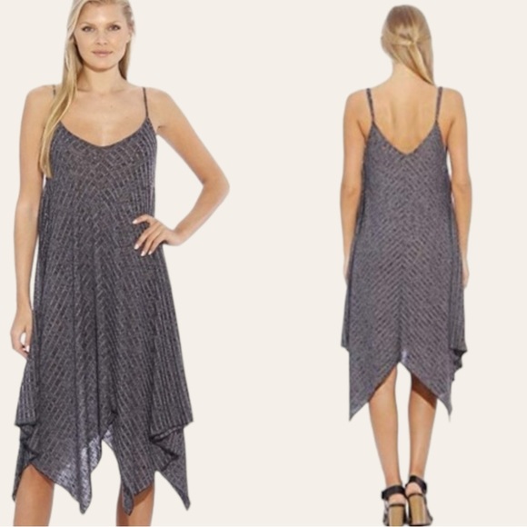 Christian Siriano V Neck Spaghetti Strap Trapeze Hem Jersey Knit Flowy Dress XL - Picture 1 of 13